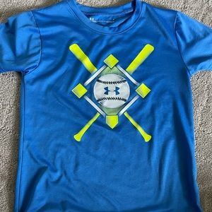 Under Armour boys size 7 baseball shirt